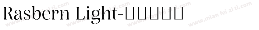 Rasbern Light字体转换